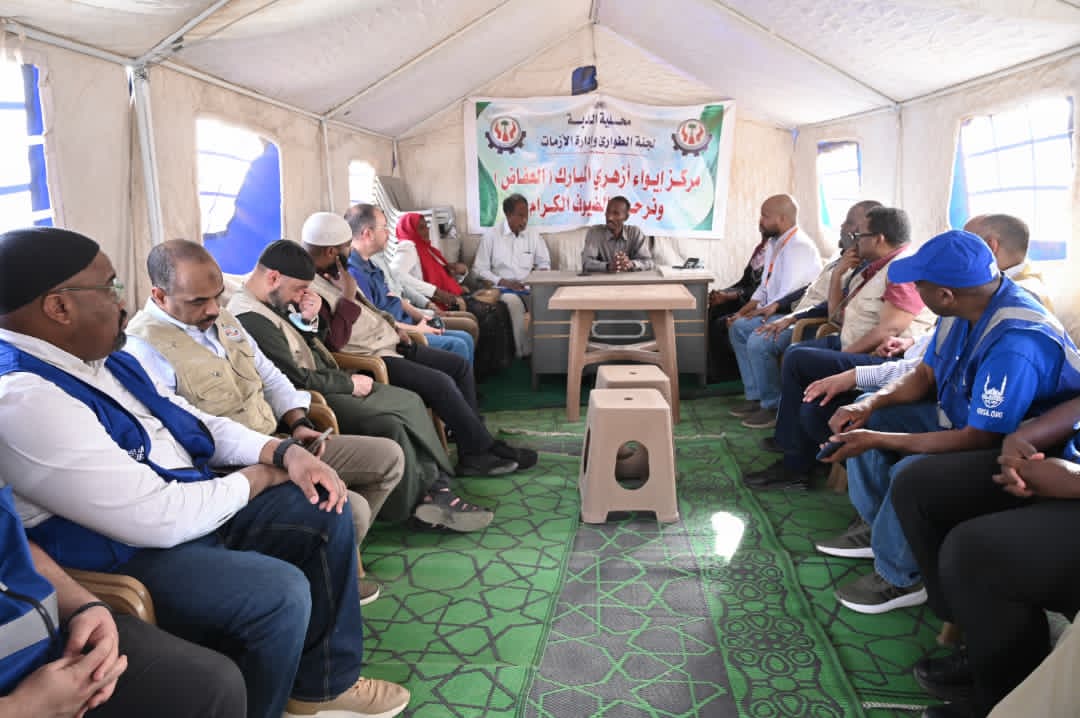 وفد سابا والشركاء الدوليين يقف على أوضاع الخدمات الصحية في معسكر العفاض